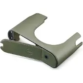 Leica 19653 Halfcase Q3, pelle, verde oliva
