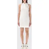 Lacoste Mini abito polo in cotone stretch con spalle scoperte