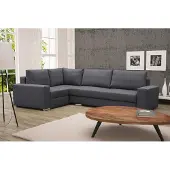 AEA Sofa Schlafsofa Designer Sofa mit Bettfunktion Bettkasten Ecksofa Couch /
