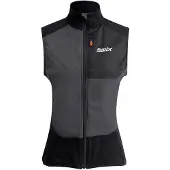 Swix Women's Focus Vest Gilet softshell Donna (XL, nero/grigio)