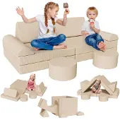 Clevich Divano giocattolo per bambini, divano modulare per bambini, Oeko-Tex Standard 100