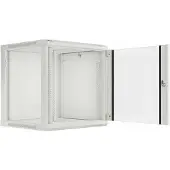 Lanberg WF01-6612-10S Rack Wandschrank 19" 12U/600X600 Glastür grau