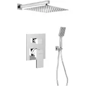 Sapho Set doccia a incasso CUBEMIX con rubinetto, 2 uscite, cromo