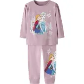 Name It Mini Pigiama 'NMFNESSI FROZEN' blu pastello / malva / rosso vino / argento