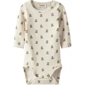Lil´ Atelier Tutina / body per bambino 'NBNGayo Elo' marrone / grigio / bianco lana