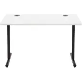 Dripio Scrivania, piano bianco, struttura nera, dimensioni 120x60x79 cm