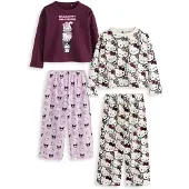 Next Pigiama rosa / rosso vino / nero / offwhite