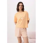 Trendyol Shorty arancione / bianco