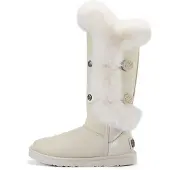 Australia Luxe Collective Boots 'Nordic Tall Satin' crema
