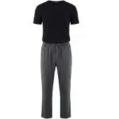 Trendyol Pigiama lungo grigio scuro / nero