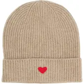 Zwillingsherz Berretto beige scuro / rosso