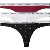 Calvin Klein Underwear String borgogna / nero / bianco
