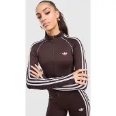 Adidas Originals Giacca di felpa 'Essentials' stucco / cioccolato / bianco