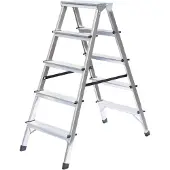 MUNK Günzburger Steigtechnik Scala domestica accessibile su entrambi i lati 2x5 gradini