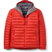 Rab Microlight Alpine Hoody Giacca in piumino Uomo (M, rosso)