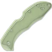 Flytanium G-10 Scales - Spyderco Delica - Natural Jade