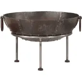 vidaXL Ciotola da fuoco 55x55x38 cm in ferro