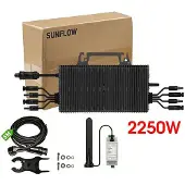 OEM Micro-inverter, tecnologia Dual-MPPT, custodia impermeabile, 2250W con protezione antiblocco, 230V, 16-60V