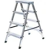MUNK Günzburger Steigtechnik Scala domestica accessibile da entrambi i lati 2x4 gradini
