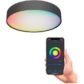 Calex Smart plafoniera LED Fabric, Ø 30 cm, RGBW, dimmerabile