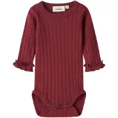 Lil´ Atelier Tutina / body per bambino rosso scuro