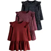 The Set Abito crema / blu scuro / bordeaux
