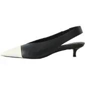 Next Décolleté sling 'Forever Comfort' nero / bianco