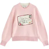 Next Pullover rosé / granatina / nero / bianco lana