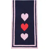 Love & roses Sciarpa navy / rosé / rosso acceso