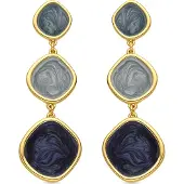 Luxenter Orecchini 'Belgul' blu notte