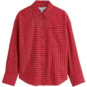 Next Camicia da donna cioccolato / rosso / bianco
