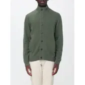 Barbour Cardigan in pura lana con collo alto e chiusura a bottoni