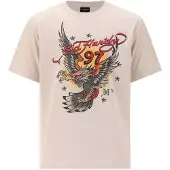 Ed Hardy Maglietta '97 Eagle' beige / giallo / rosso / nero