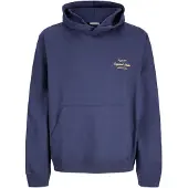Jack & Jones Felpa Con Cappuccio Stampa Sul Retro