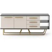 Xl Moebel Gmbh Credenza beige Designer Soggiorno Legno Lowboard
