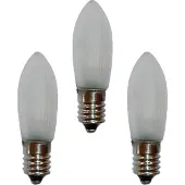 Hellum sostituzione candela ondulata LED opaco 12V 3pcs; 912234