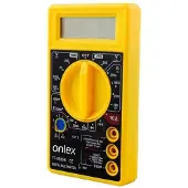 Onlex Multimetro digitale , 1000V, colore oro. Taglia unica