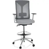 Hjh OFFICE Sedia da lavoro HALIFAX WORK Grigio