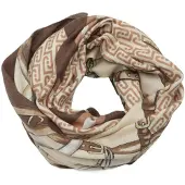Liu Jo foulard metalware logo da donna dark mocha