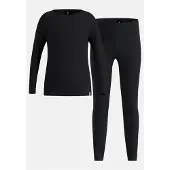 Odlo - Set maglia e calzamaglia termiche - Merino 200 Set Long Kids Black - Taglia Bambino 128 cm - Nero