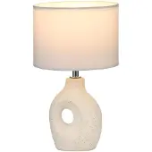 Pauleen Lampada da tavolo Pure Crush, bianca/beige