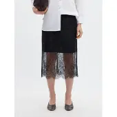Selected Gonna Midi Donne Nero M