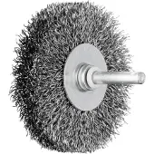PFERD TOOLS Spazzola rotonda non annodata RBU filo d'acciaio con albero