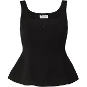 La Pajé Top 'Peplum' nero