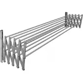 Sauvic Stendino Estensibile In Acciaio Inox Da 10 Aste 80 Cm