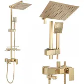 REA Set Doccia Jack Brushed Gold