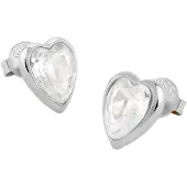 GUESS Orecchini 'Crystal Love' argento