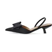 Bianco Décolleté sling 'Kristin' nero