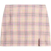Superdry per donna. W7210321A Minigonna scozzese rosa (S), Casual, Poliestere