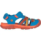 TROLLKIDS Kid's Stavanger Sandal XT Sandali Bambini (30, blu/rosso)